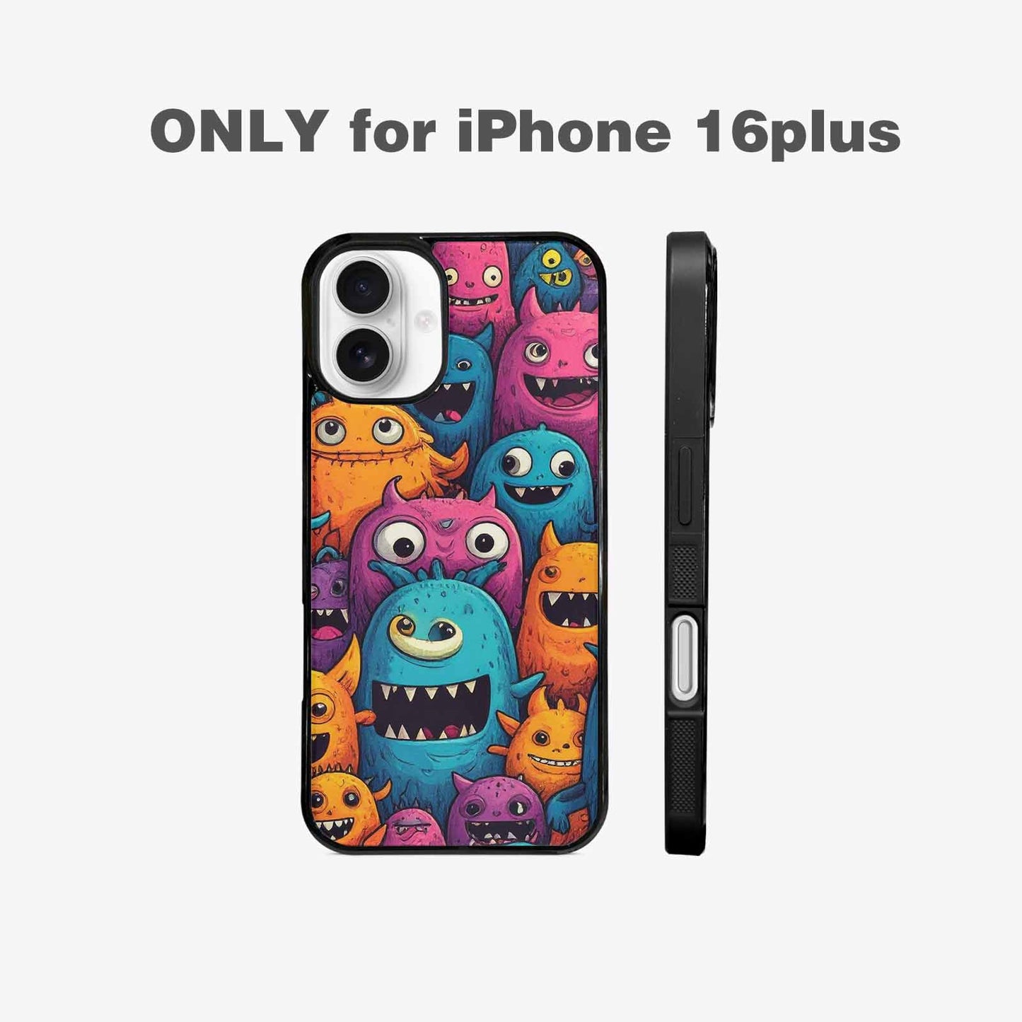 iPhone 16 Plus Case — Monsters General Cartoon Monst, Custom Print Case Cover