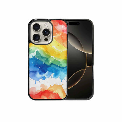 iPhone 16 Pro Case — Watercolor Splash Abstract Pattern Seamless Repeat, Custom Printed Phone Case