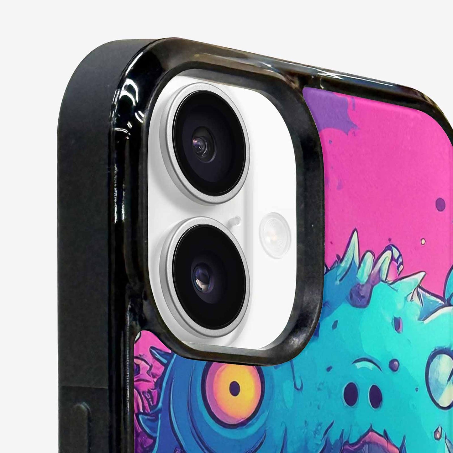 iPhone 16 Case — Overlapping Endlessly No Empty Space Monsters, Custom Made Phone Cover