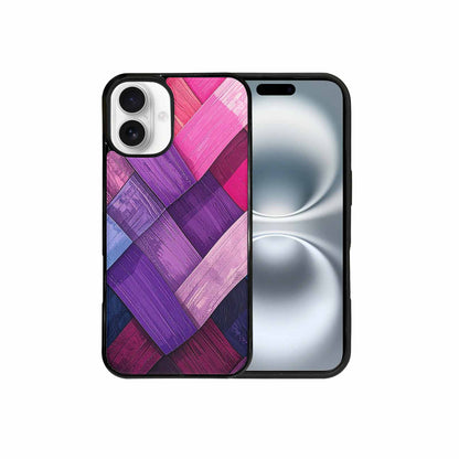 iPhone 16 Plus Case — Genderfluid Flag Color Theme Small Rainbow, Custom Printed Phone Case