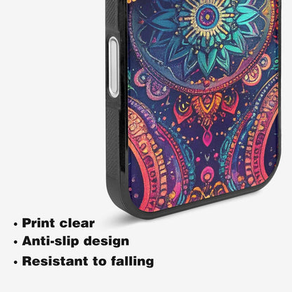 iPhone 16 Plus Case — Paisley Mandala, Custom Print Case Cover