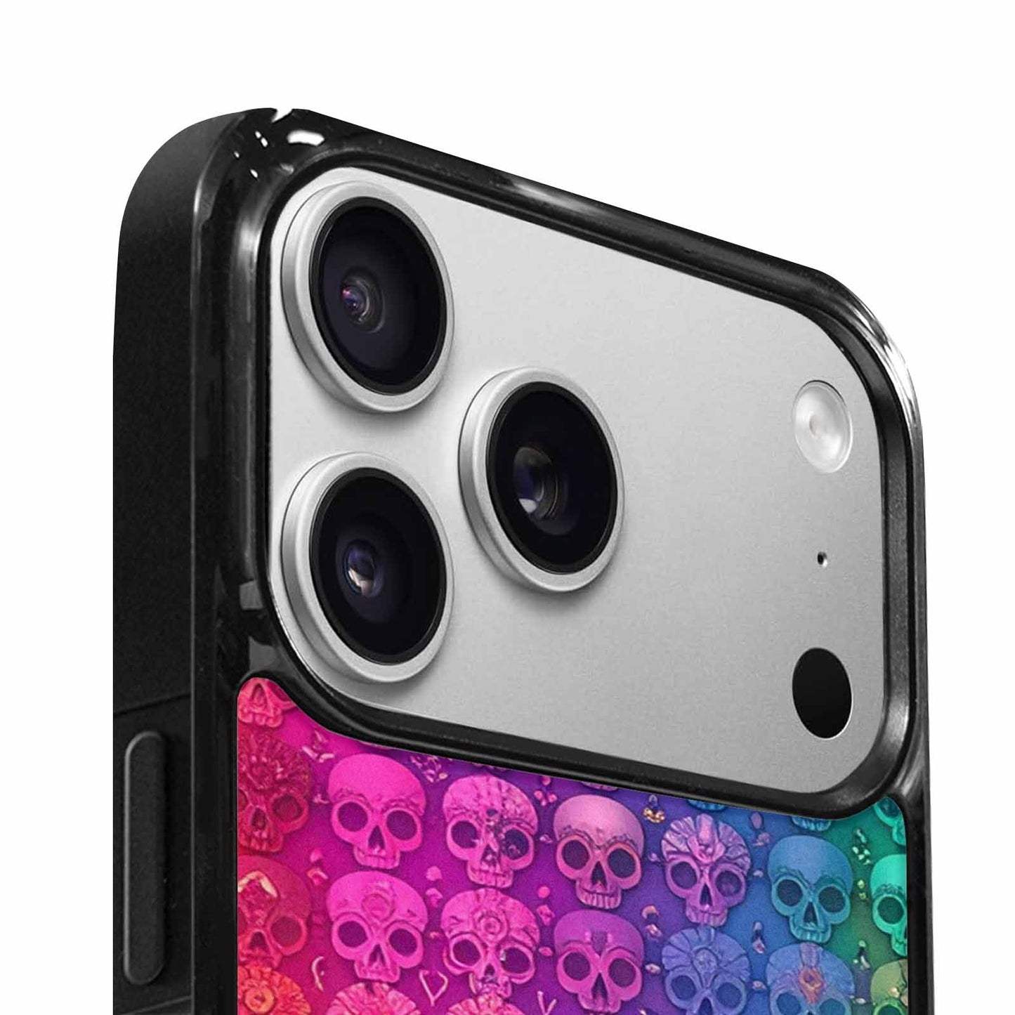 iPhone 17 Pro Max Case — Ornate Candy Color Skull Gothic Skulls, Personalized Phone Case