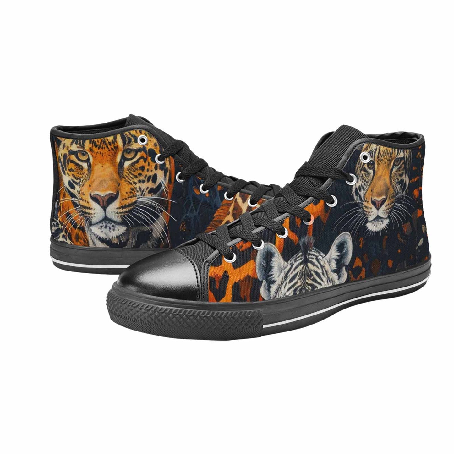 MEN'S Animal Print High Top Canvas Grunge Shoes