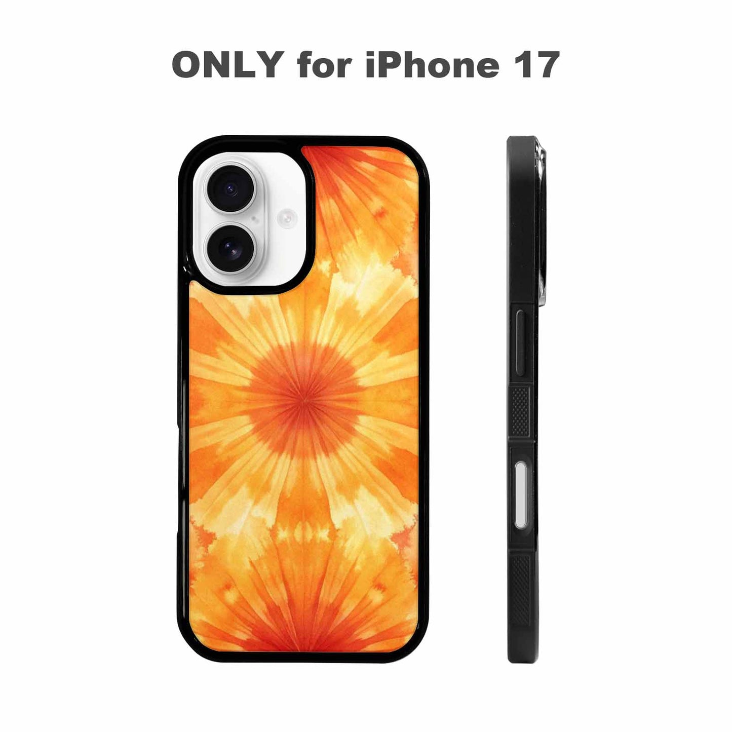 iPhone 17 Case — Ombre Tie Dye Sunset Custom Tie, Custom Designed Case Cover