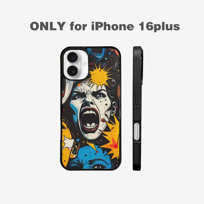 iPhone 16 Plus Case — Comic Book Scream Comic Book Scream, Original Design Phone Case