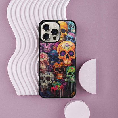 iPhone 16 Pro Max Case — Skulls General Skulls Pattern, Custom Made Phone Cover