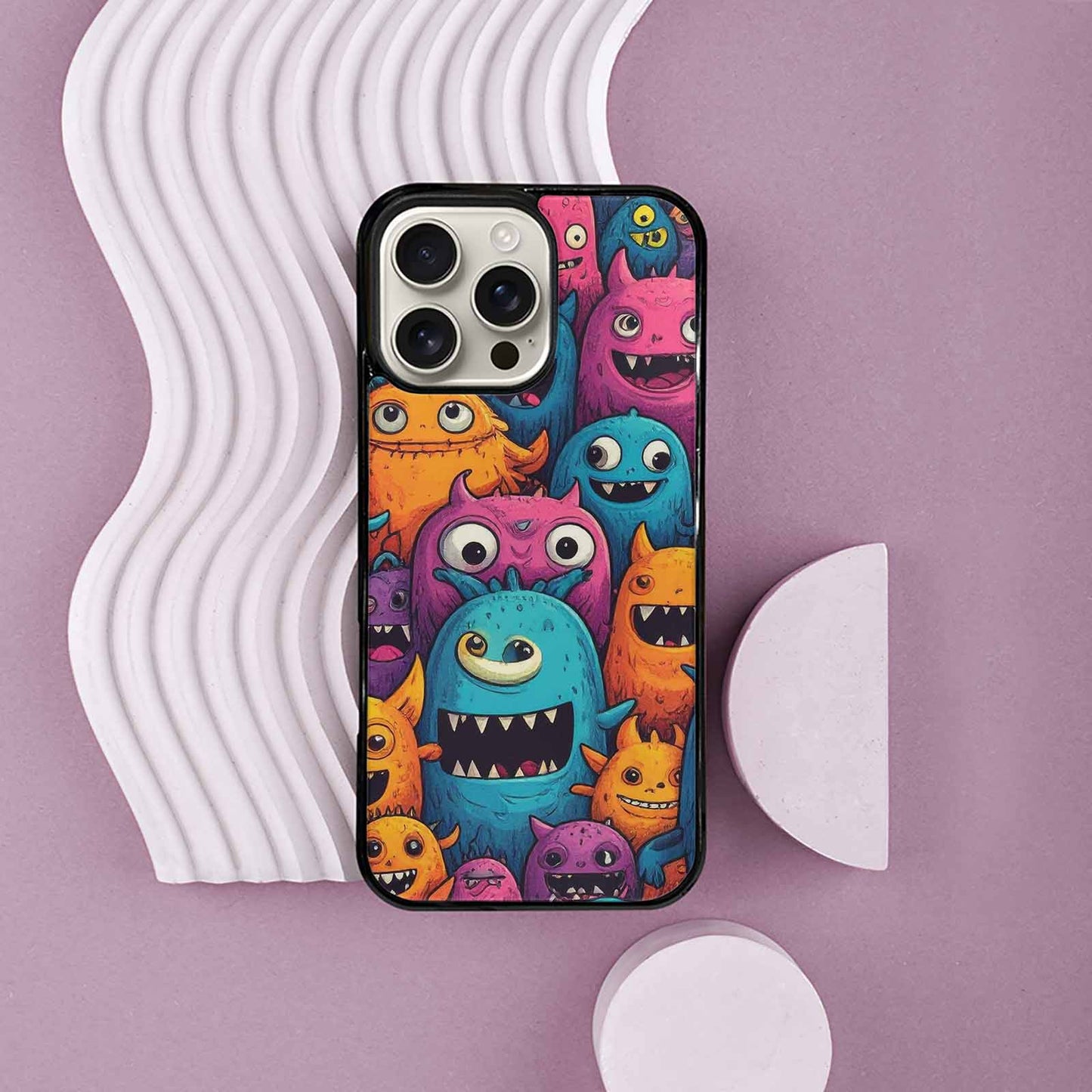 iPhone 16 Pro Max Case — Monsters General Cartoon Monst, Unique Phone Case Design