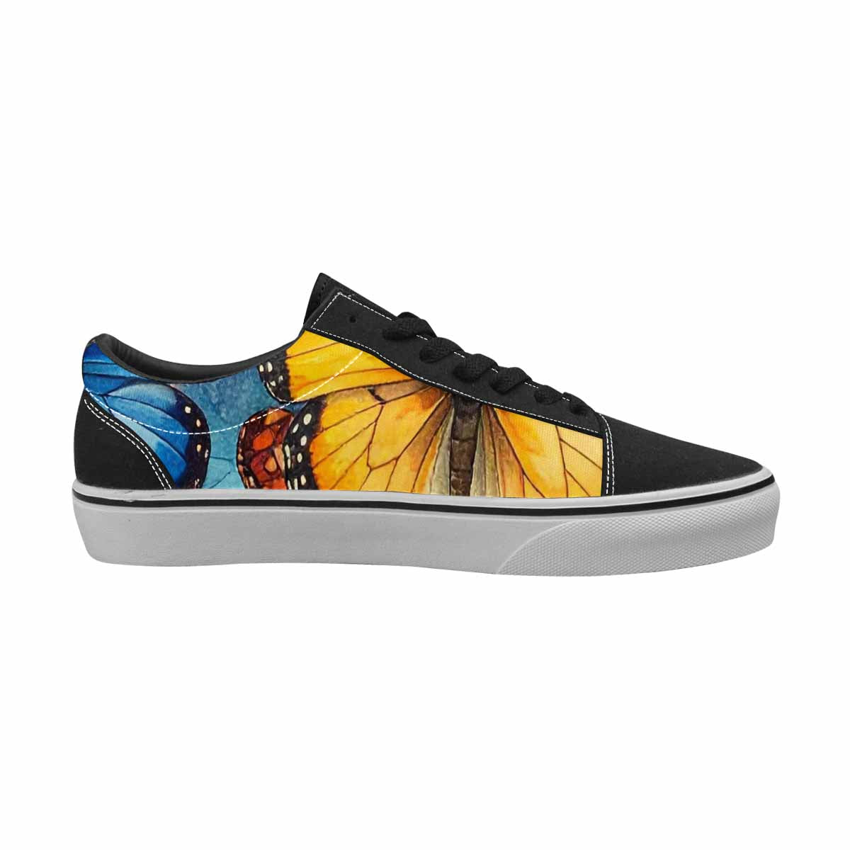 WOMEN'S Butterfly Wing Canvas Lace-Up Dark Academia Custom Shoes