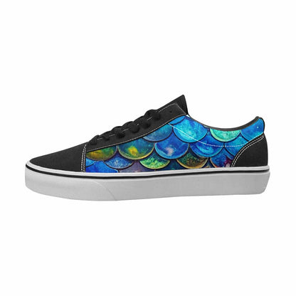 MEN'S Reptile Full Color Canvas Wearable Art Kaleidoscope Limited Edition Sneakers