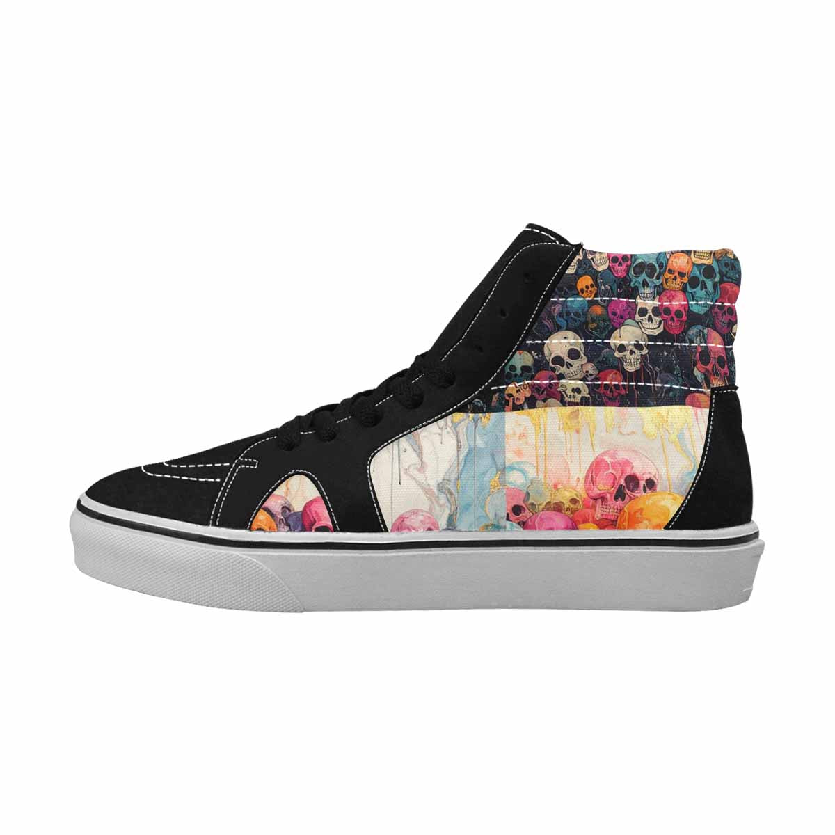 MEN'S Skulls  Marble Skulls High Top Canvas Surreal Shoes