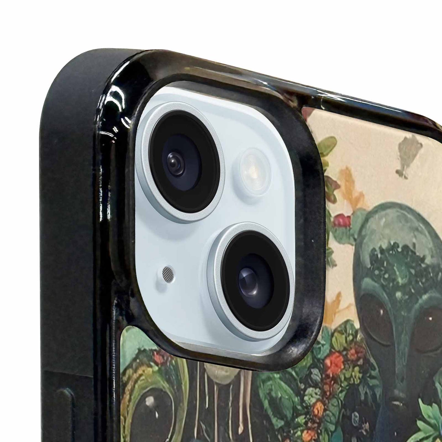 iPhone 15 Plus Case — Aliens Pattern Hundreds Of Sma Fvc, Custom Phone Case