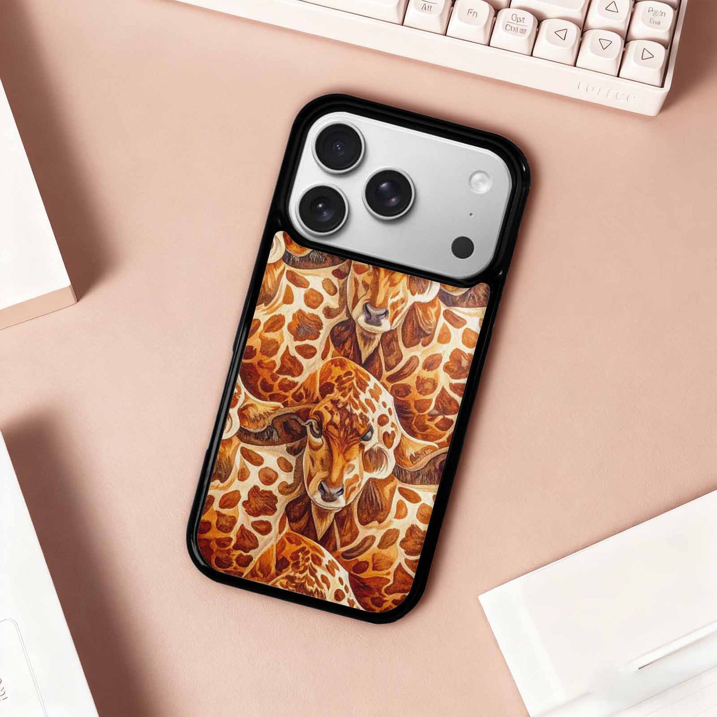 iPhone 17 Pro Case — Small Cow Animal Print Skin Animal, Unique Phone Case Design