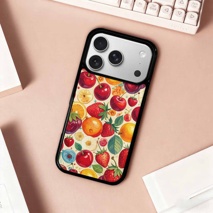 iPhone 17 Pro Case — Small Cherry And Fruit Print Original, Customized Protective Case
