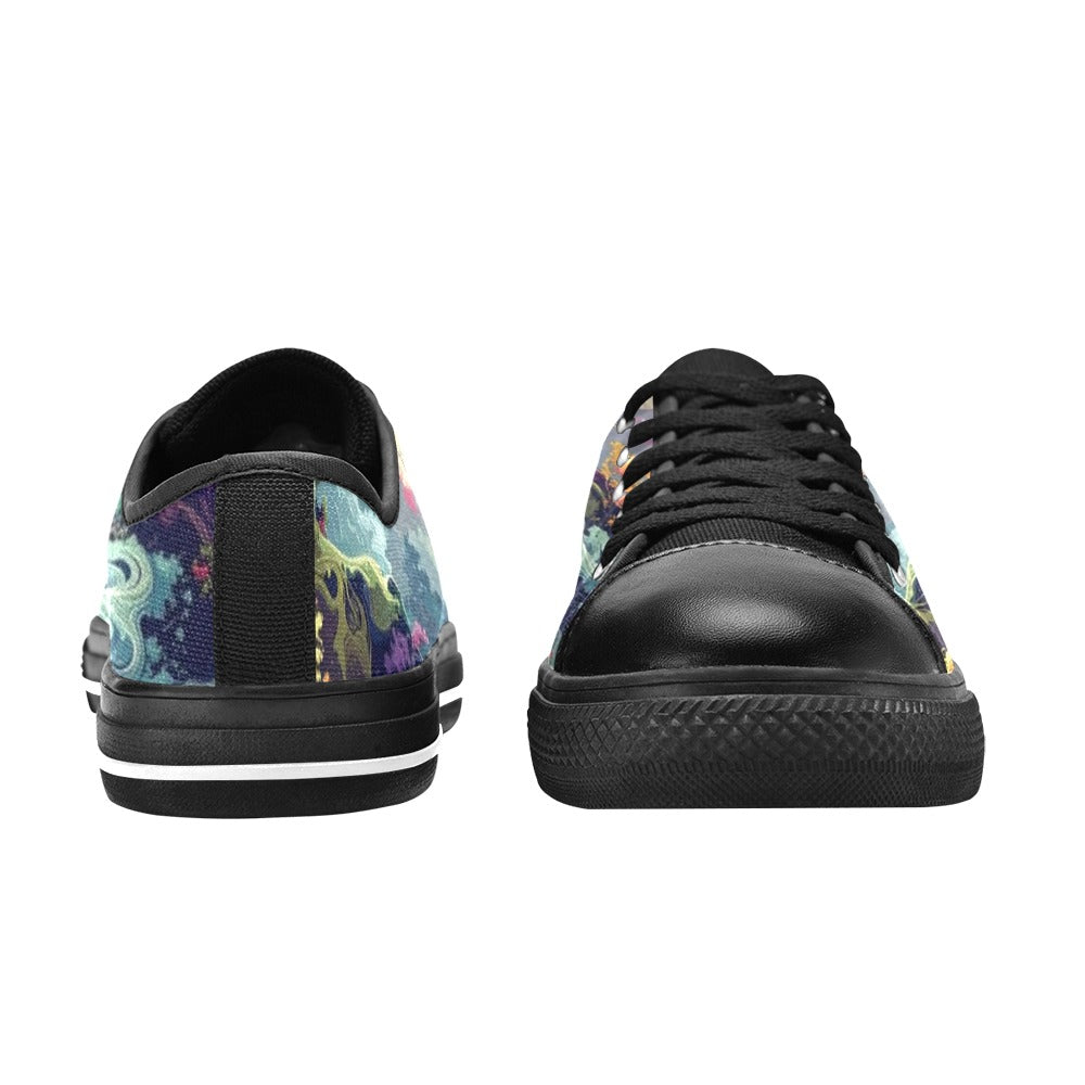 Camo Design 1 Men's Low Top Canvas Shoes