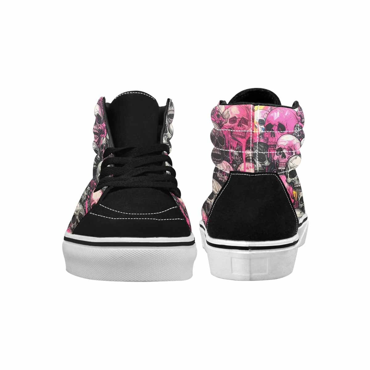 MEN'S Rainbow From Skull S High Top Canvas Vivid Sneakers