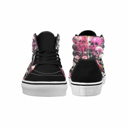 MEN'S Rainbow From Skull S High Top Canvas Vivid Sneakers