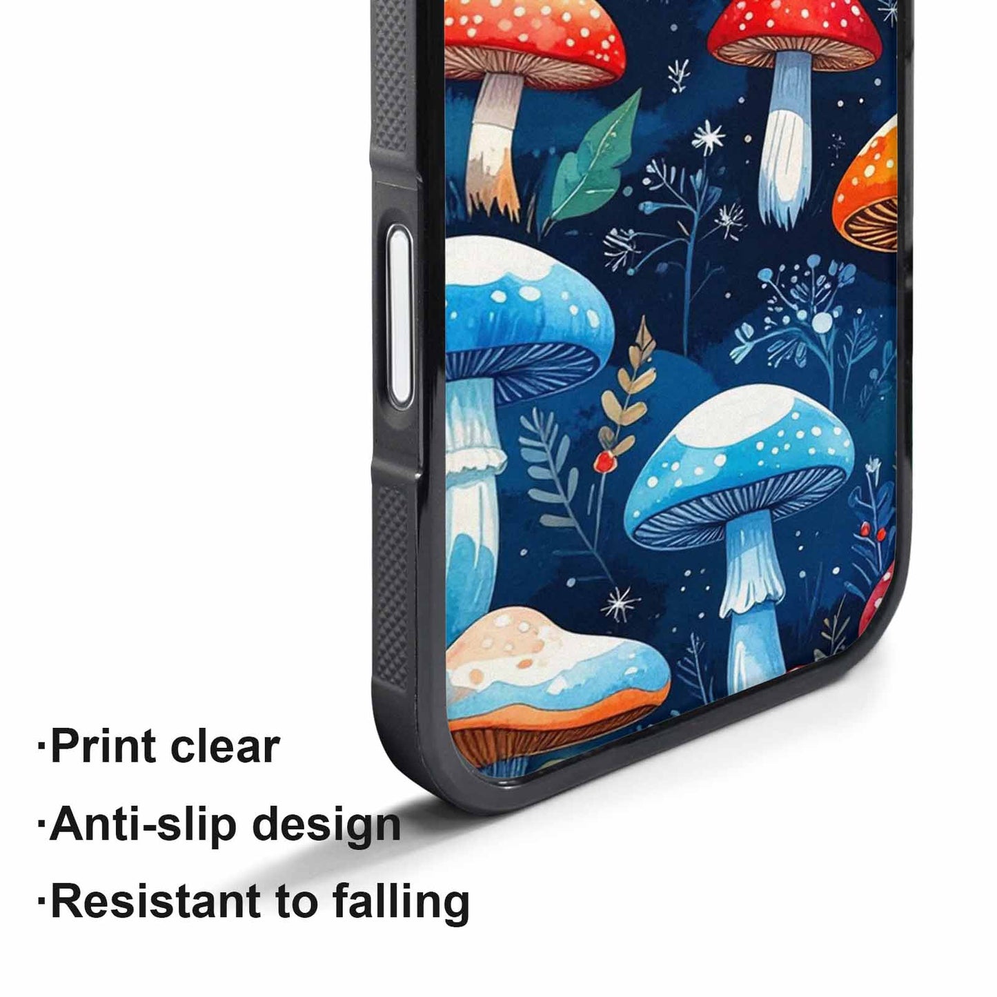 iPhone 17 Pro Case — Vivid Winter Mushroom Seamless Cartoon Cute, Customized Protective Case