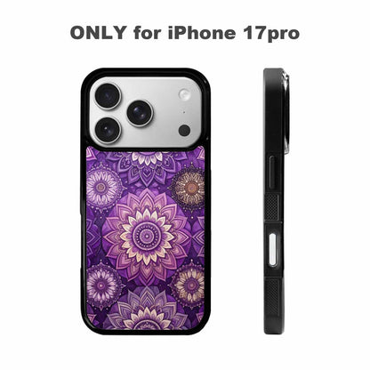 iPhone 17 Pro Case — Small Mandala Pattern Randomly Varying Floral, Custom Designed Case Cover