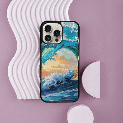 iPhone 16 Pro Max Case — Wave Crest Splash Wave Crest Splash, Unique Phone Case Design