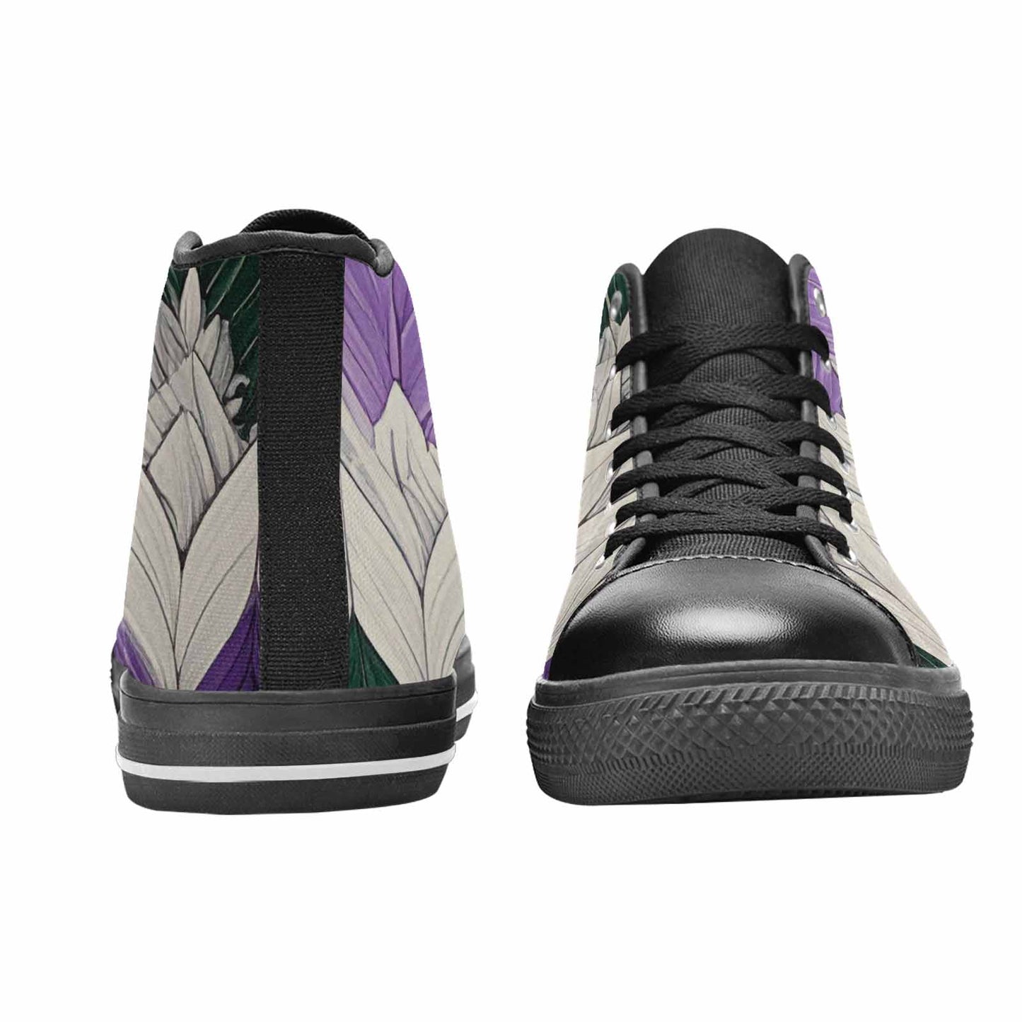 MEN'S Genderqueer Flag Color High Top Canvas Surreal Sneakers