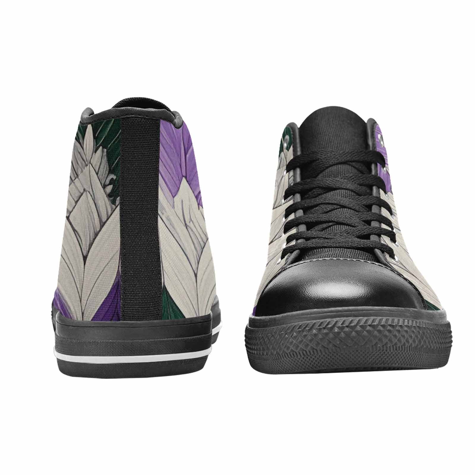 MEN'S Genderqueer Flag Color High Top Canvas Surreal Sneakers