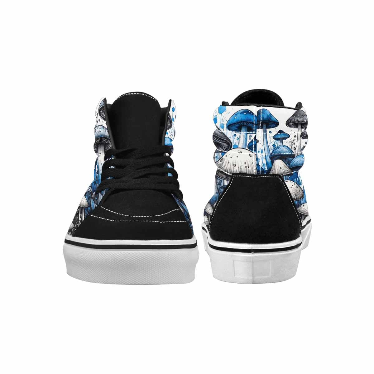 MEN'S Mushrooms (general) High Top Canvas Cottagecore Sneakers