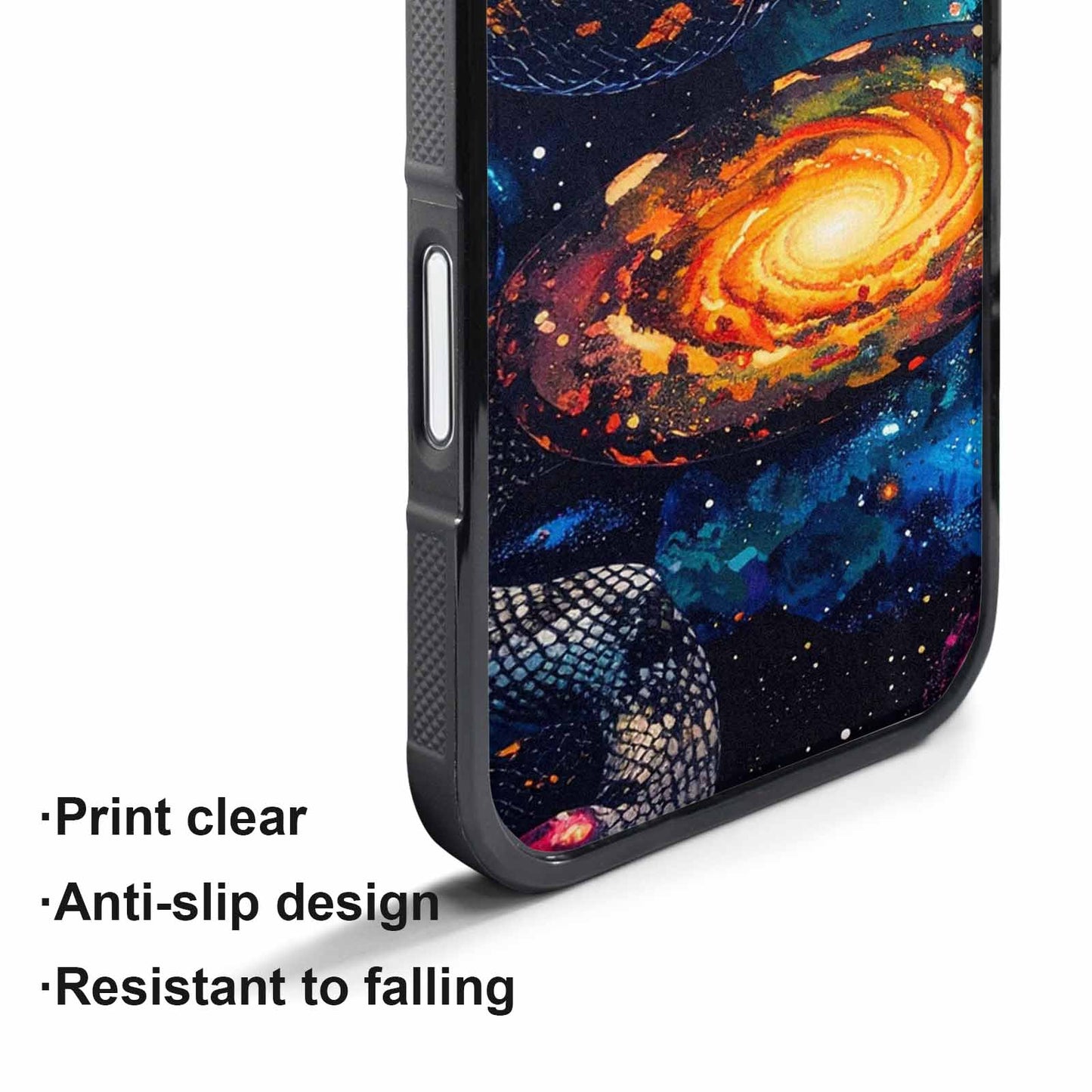 iPhone 17 Air Case — Galaxy Snake Print Galaxy Space, Custom Art Phone Cover