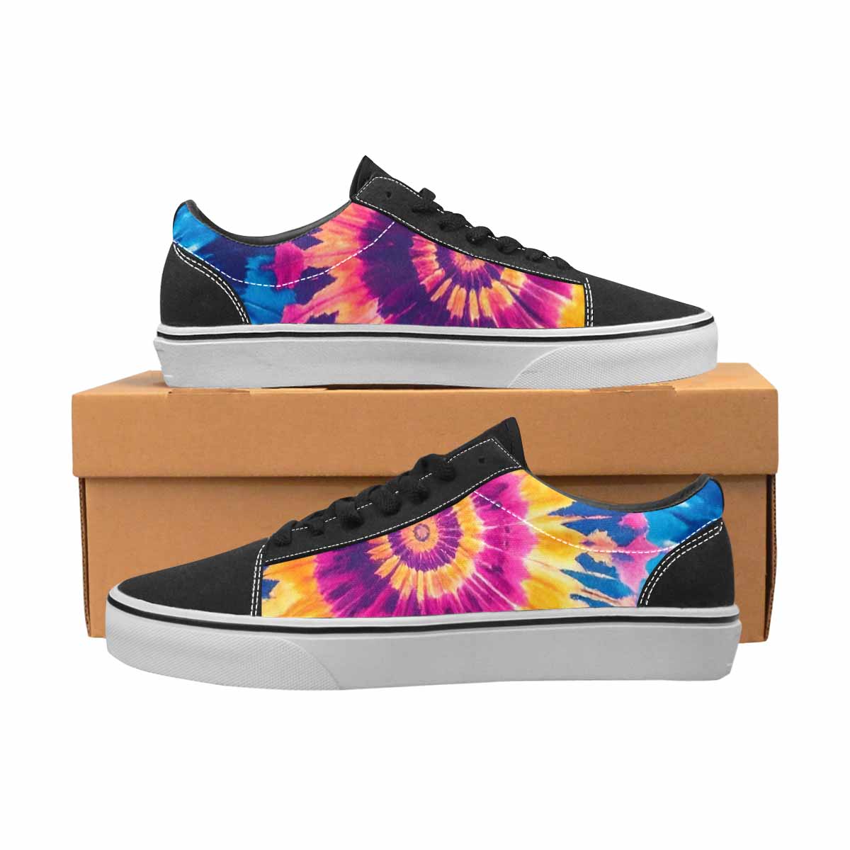 MEN'S Tie Dye Swirl Canvas Lace-Up Dreamcore Sneakers