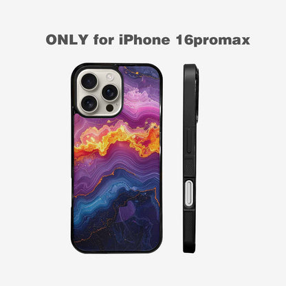 iPhone 16 Pro Max Case — Psychedelic Marble Tessellation, Custom Phone Case