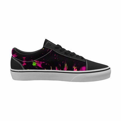 WOMEN'S Acid Wash Tie Dye Neon Canvas Lace-Up Dreamcore Custom Shoes