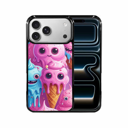 iPhone 17 Pro Max Case — Melting Icecream Cone Monster Original Art, Custom Made Phone Cover