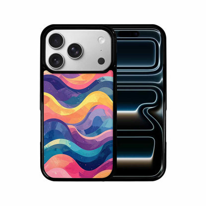 iPhone 17 Pro Case — Glowing Camo Wave Camo, Custom Art Phone Cover