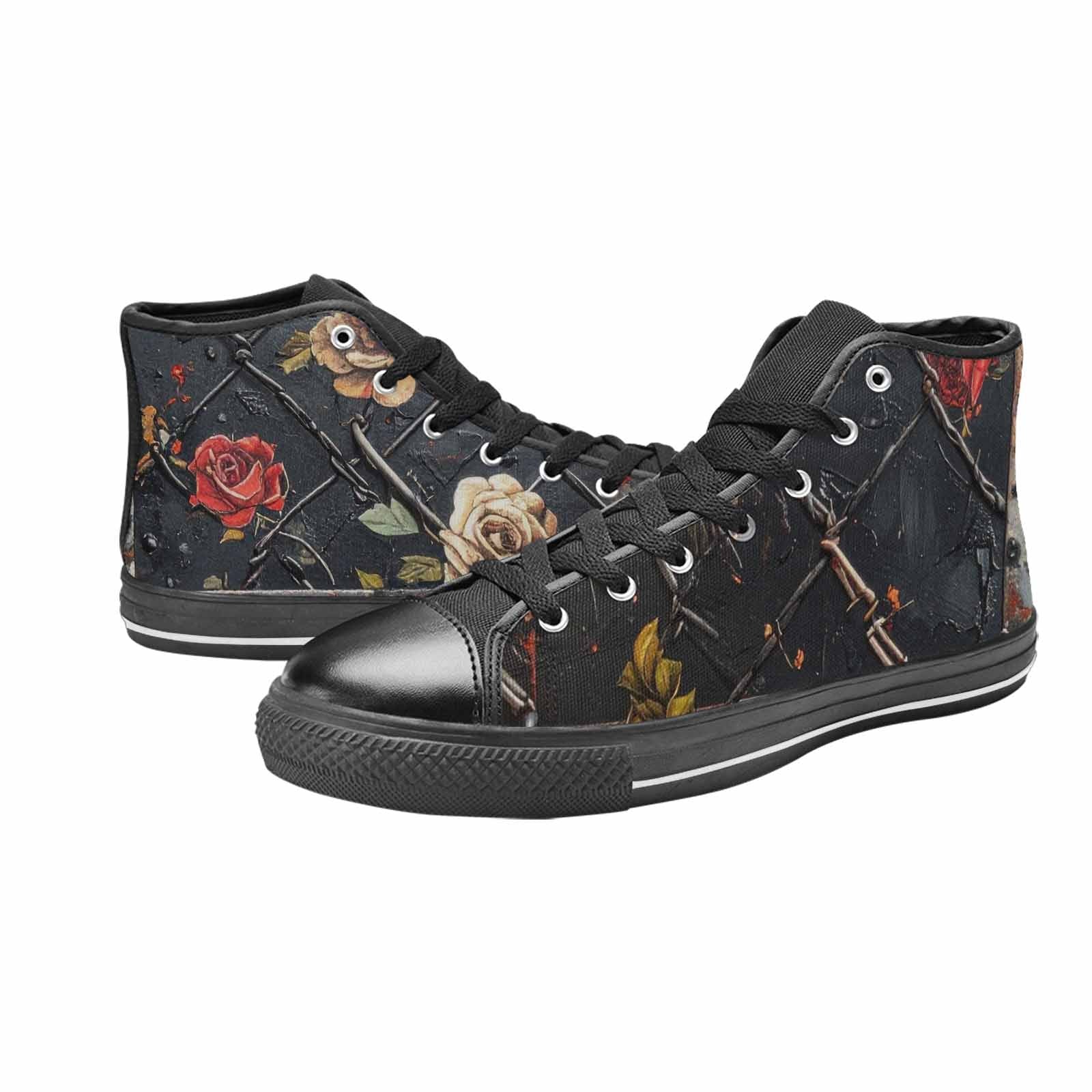 MEN'S Barbed Wire Chain High Top Canvas Y2K Custom Shoes