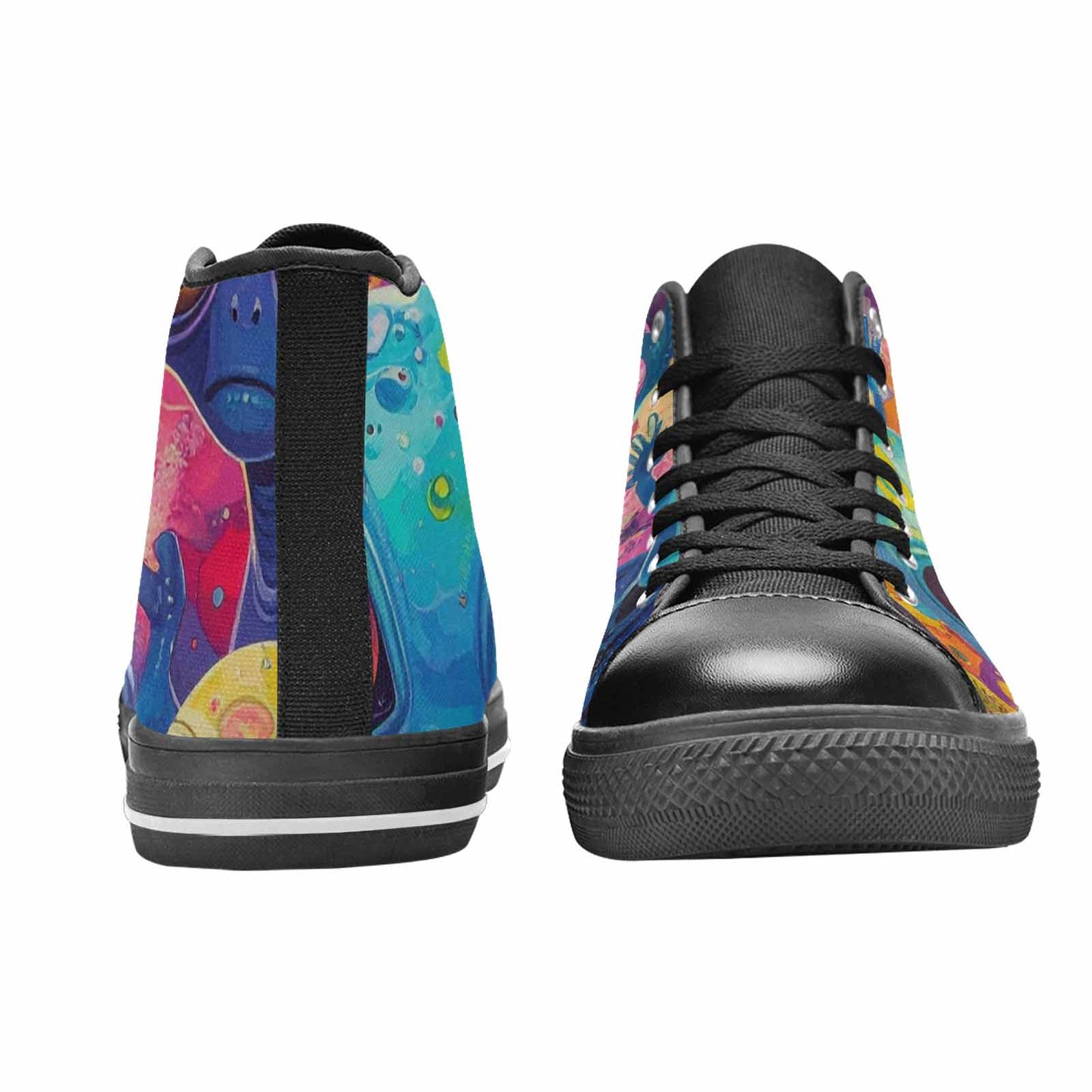 MEN'S Cartoon Alien Characters High Top Canvas Aesthetic Shoes
