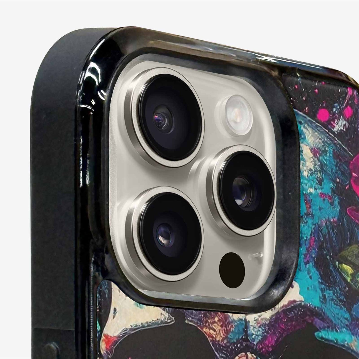 iPhone 16 Pro Case — Skulls Roses Acid Wash Custom, Custom Made Phone Cover