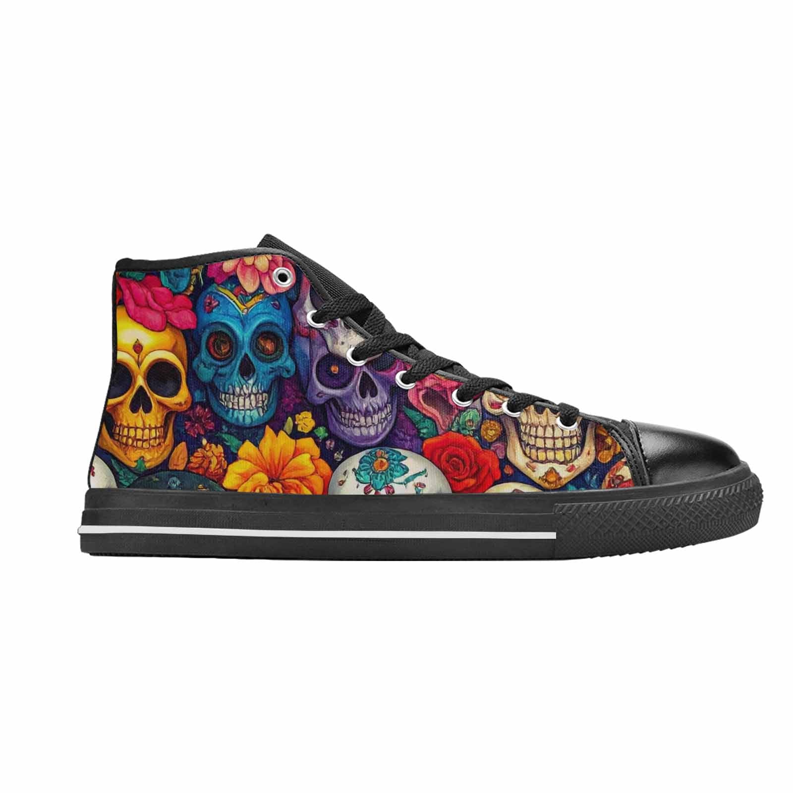 MEN'S Skull High Top Canvas Dreamcore Sneakers