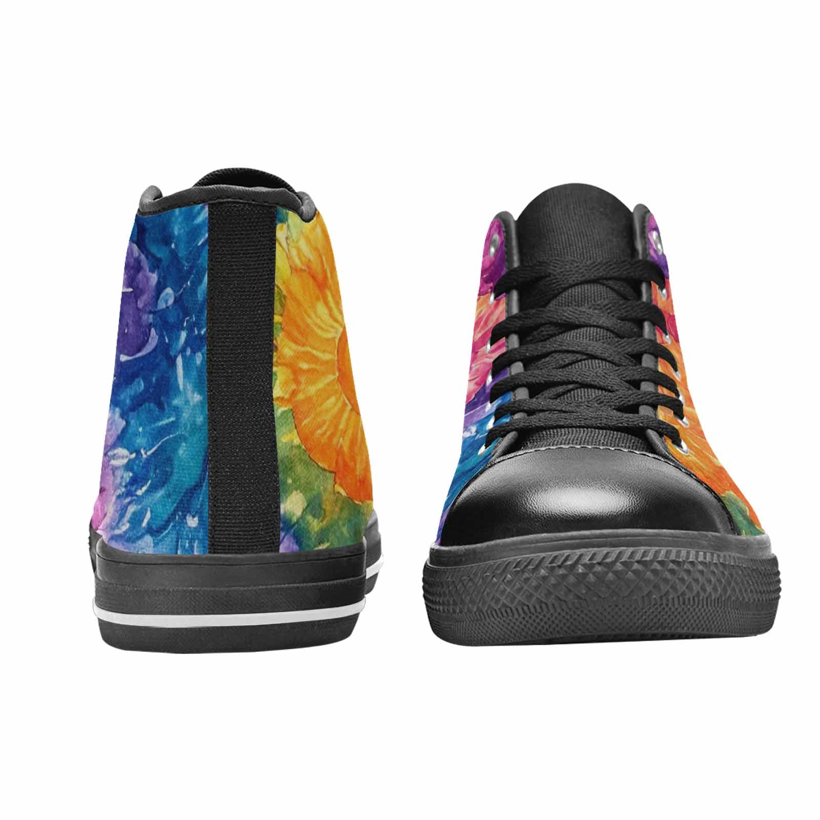 MEN'S Tie Dye Swirl High Top Canvas Aesthetic Sneakers