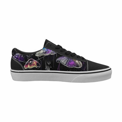 WOMEN'S Rainbow Drip Mushrooms Lace-Up Canvas Dreamcore Shoes