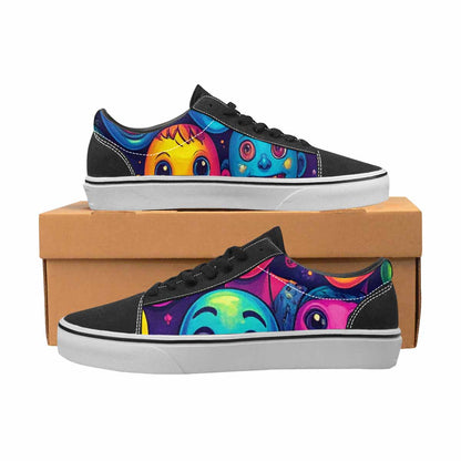 WOMEN'S Funny Looking Cartoon Canvas Lace-Up Vibrant Chaos Shoes