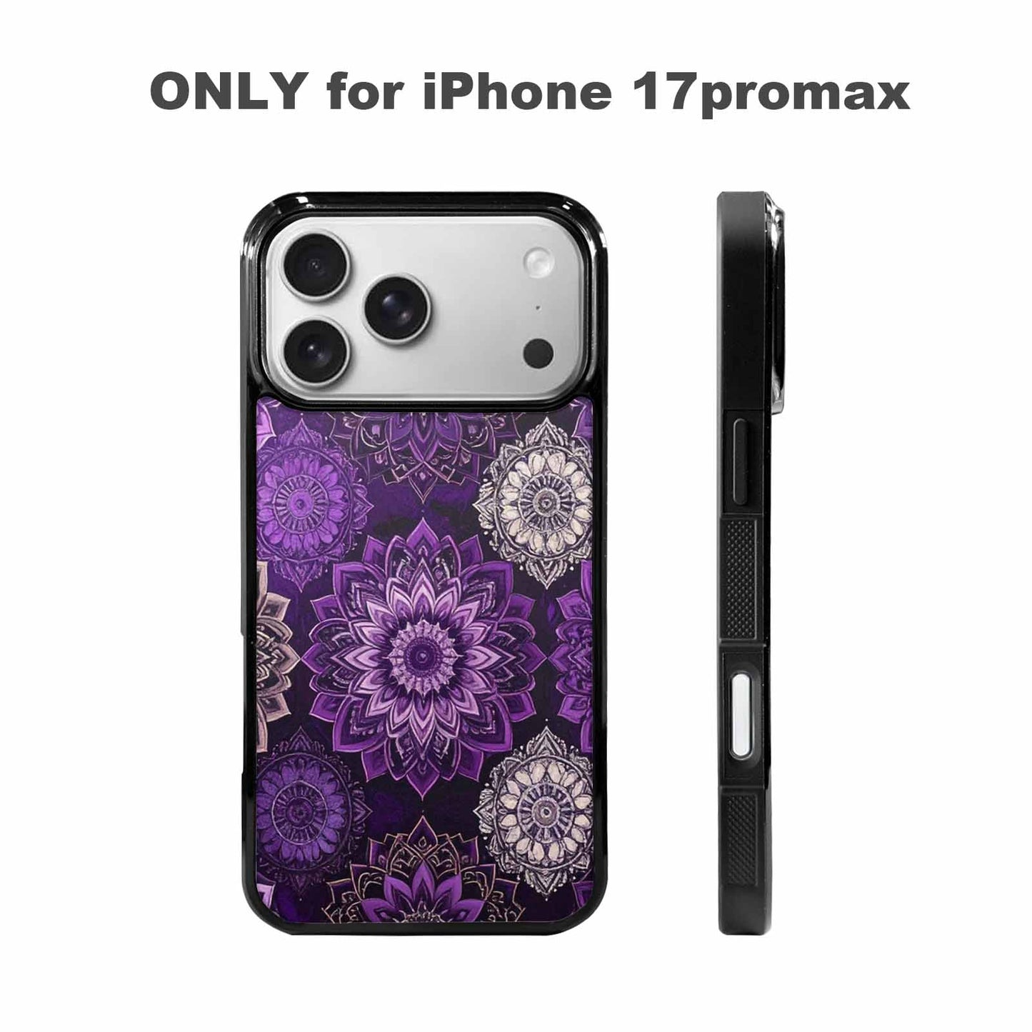 iPhone 17 Pro Max Case — Small Mandala Pattern, Randomly Floral, Unique Phone Case Design