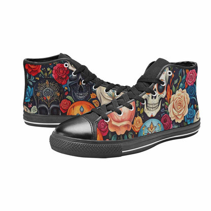 WOMEN'S Skull High Top Canvas Vivid Shoes