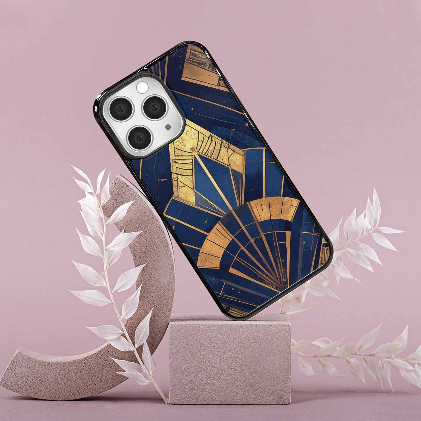 iPhone 15 Pro Max Case — Art Deco Illustration Pattern, Custom Art Phone Cover