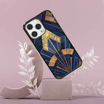iPhone 15 Pro Max Case — Art Deco Illustration Pattern, Custom Art Phone Cover