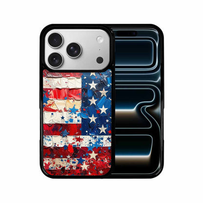 iPhone 17 Pro Case — Patriotic Stars And Stripes American Galaxy, Customized Protective Case