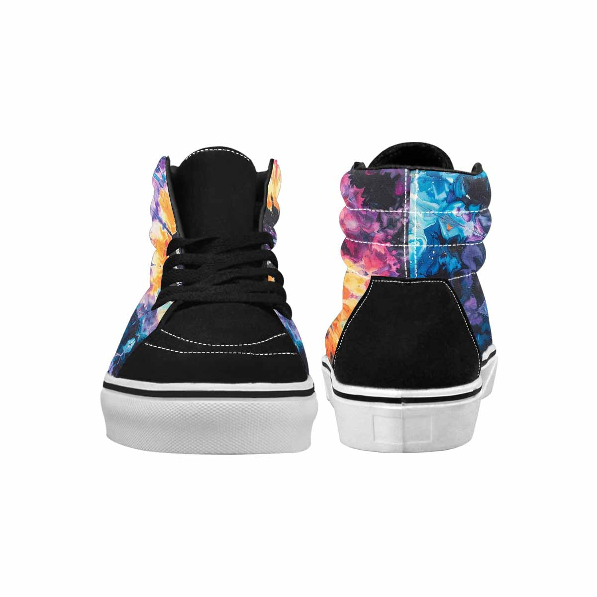MEN'S Tie High Top Canvas Melting Art Sneakers