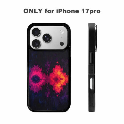 iPhone 17 Pro Case — Tie Dye Dark Art Seamless Tie, Custom Printed Phone Case
