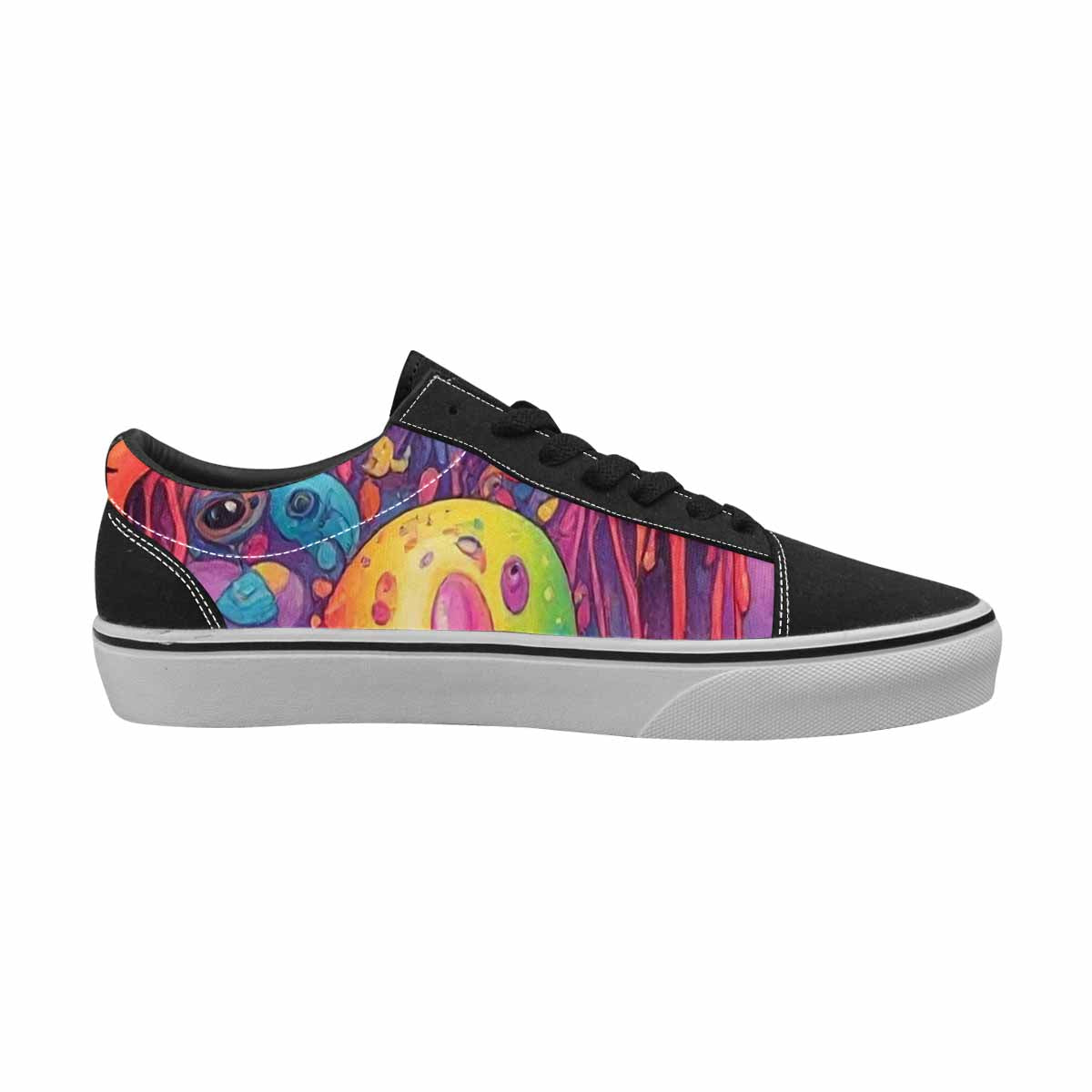 WOMEN'S Aliens  Tie Dye Lace-Up Canvas Dreamlike Shoes