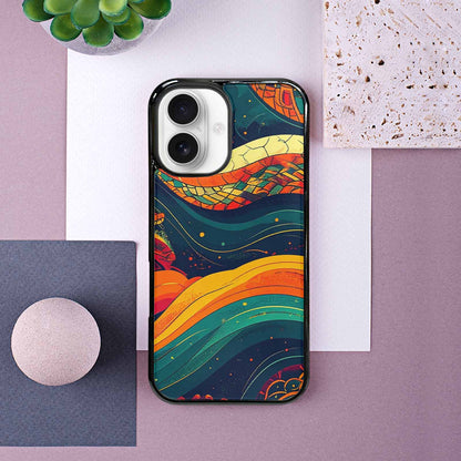 iPhone 16 Case — Hippie Serpent Pulse, Custom Phone Case