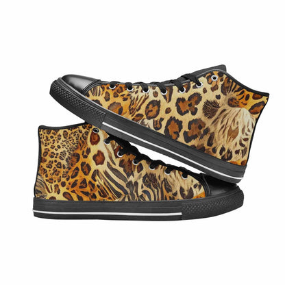 MEN'S Animal Print High Top Canvas Surreal Sneakers