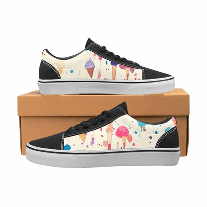 WOMEN'S Ice Cream Motif Ice Lace-Up Canvas Neon Fantasy Shoes